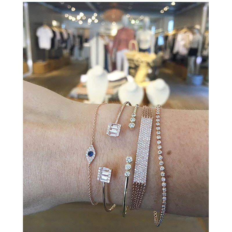 EF Collection Diamond Evil Eye Bracelet