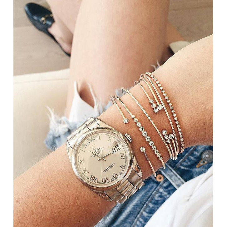 EF Collection Diamond Bezel Eternity Bracelet