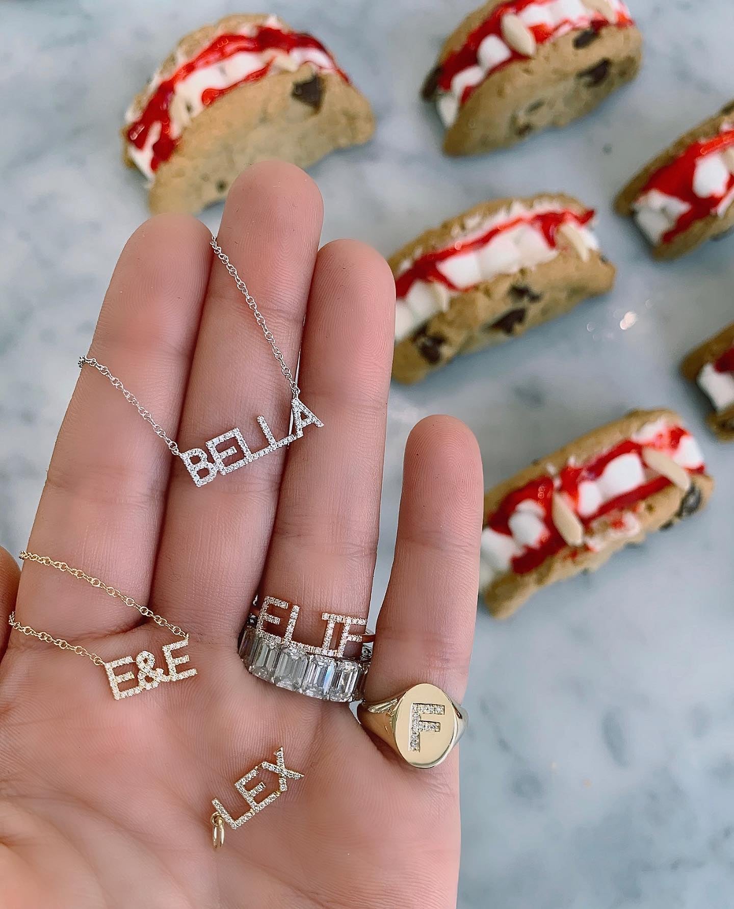 EF Collection Diamond Custom Name Necklace