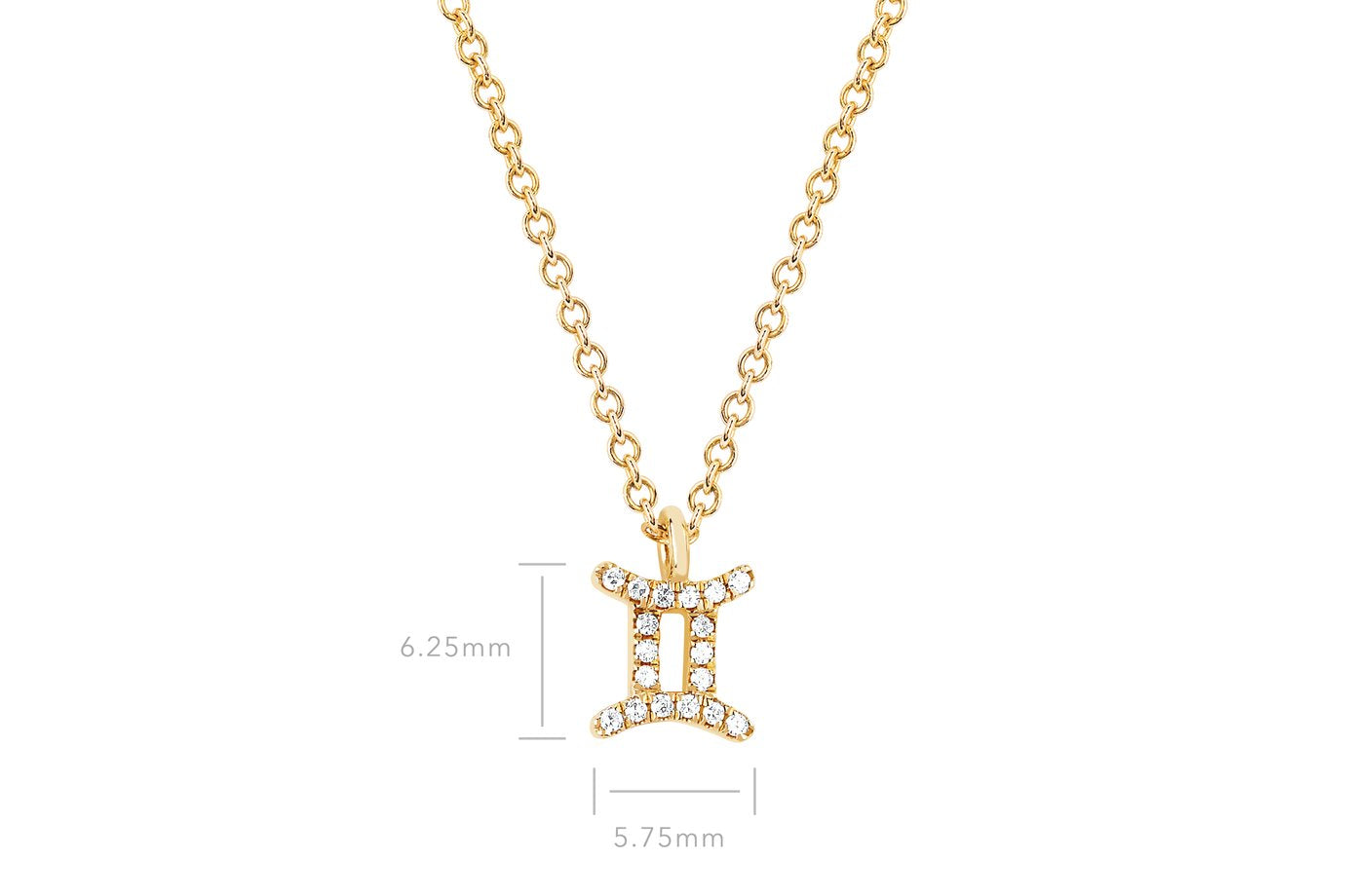 EF Collection Zodiac Gemini Necklace
