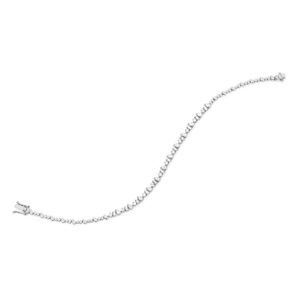 EF Collection Multi Faceted Diamond Eternity Bracelet