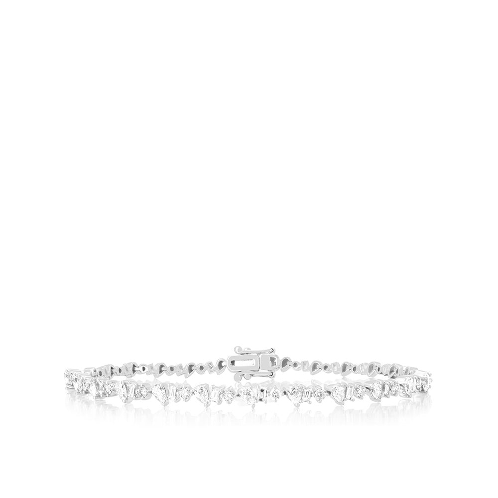 EF Collection Multi Faceted Diamond Eternity Bracelet
