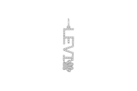 EF Collection Diamond Pet Name Charm Necklace