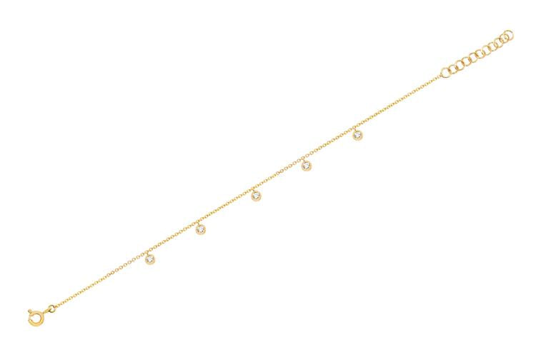 EF Collection Diamond Station Anklet