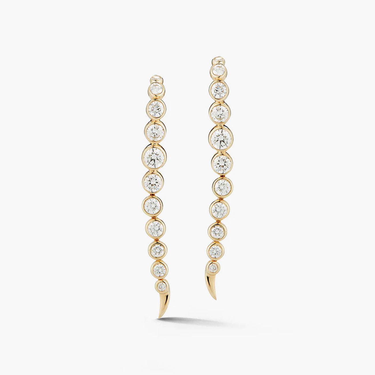 Ondyn River Earrings in 18K Yellow Gold