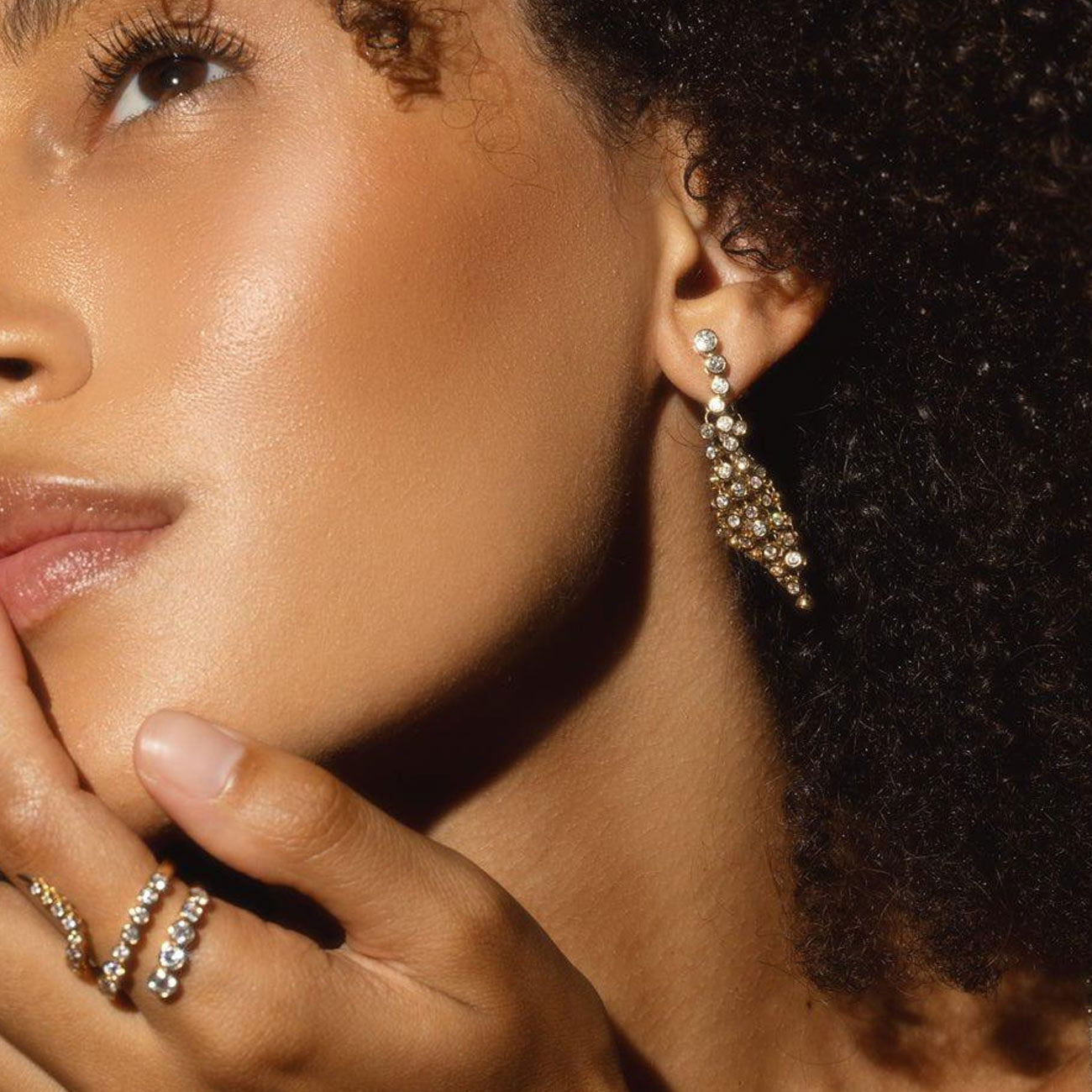 ONDYN Diamond Bias Earrings