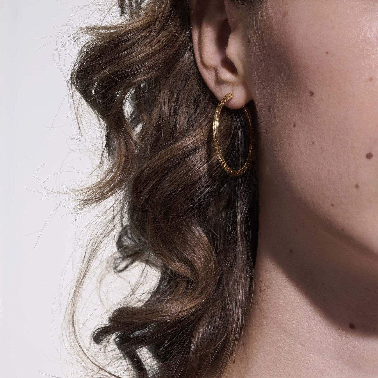 John Hardy Classic Chain Medium Hoop Earrings