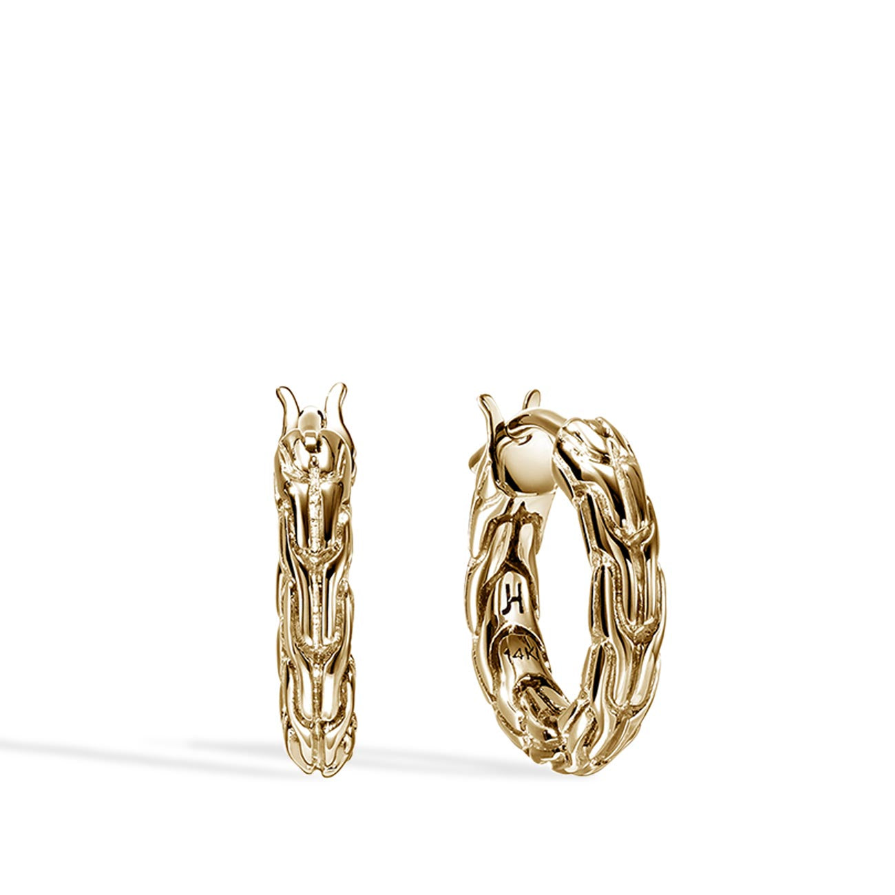 John Hardy Essential Gold Hoop Earrings - 14mm
