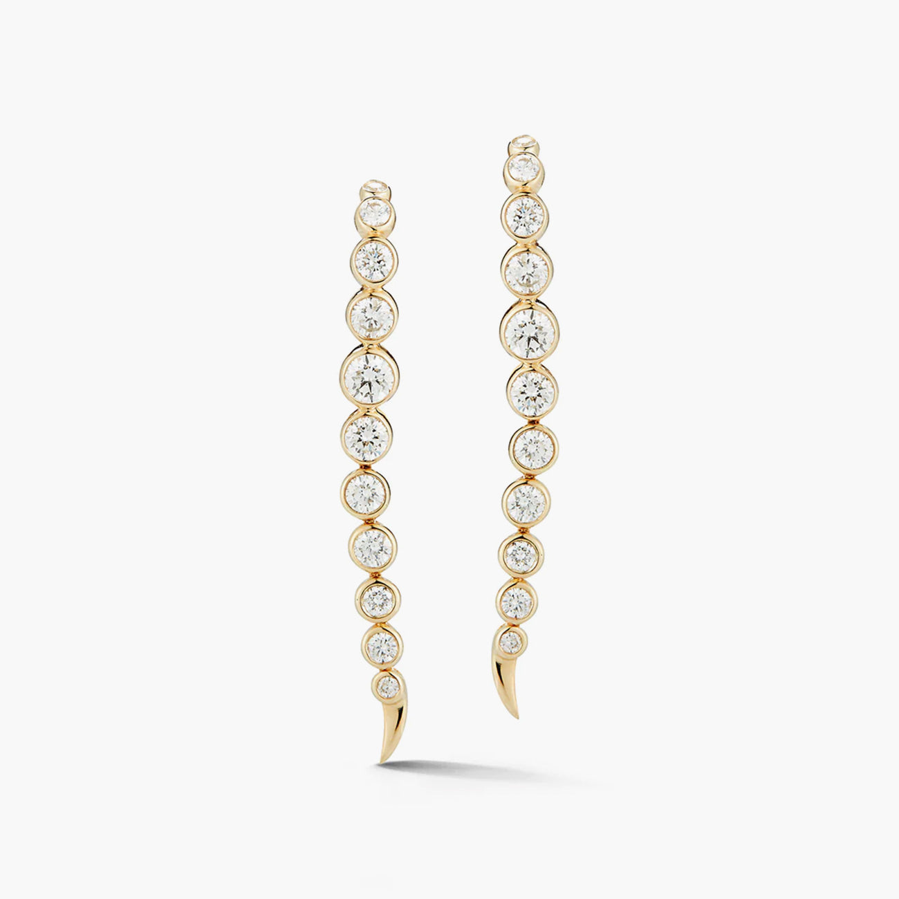 ONDYN River Diamond Bezel Earrings