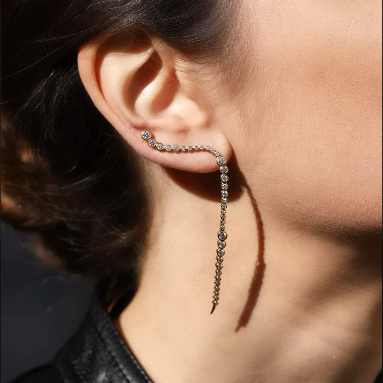 ONDYN Eminence Diamond Bezel Earrings