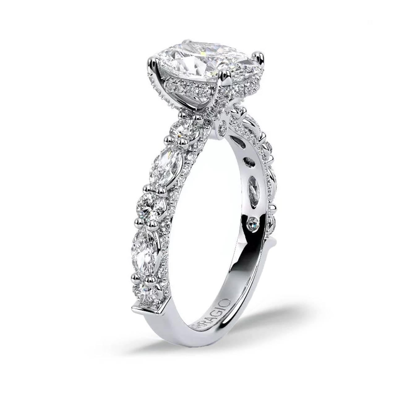 Verragio Couture Oval Multi-Shape Pave Engagement Ring Setting