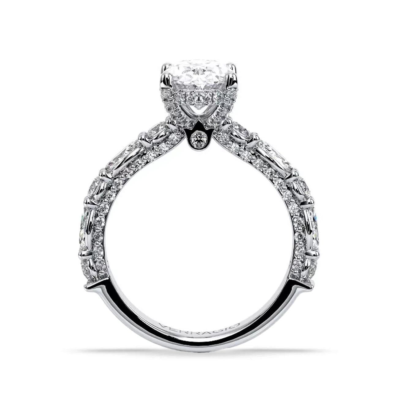 Verragio Couture Oval Multi-Shape Pave Engagement Ring Setting