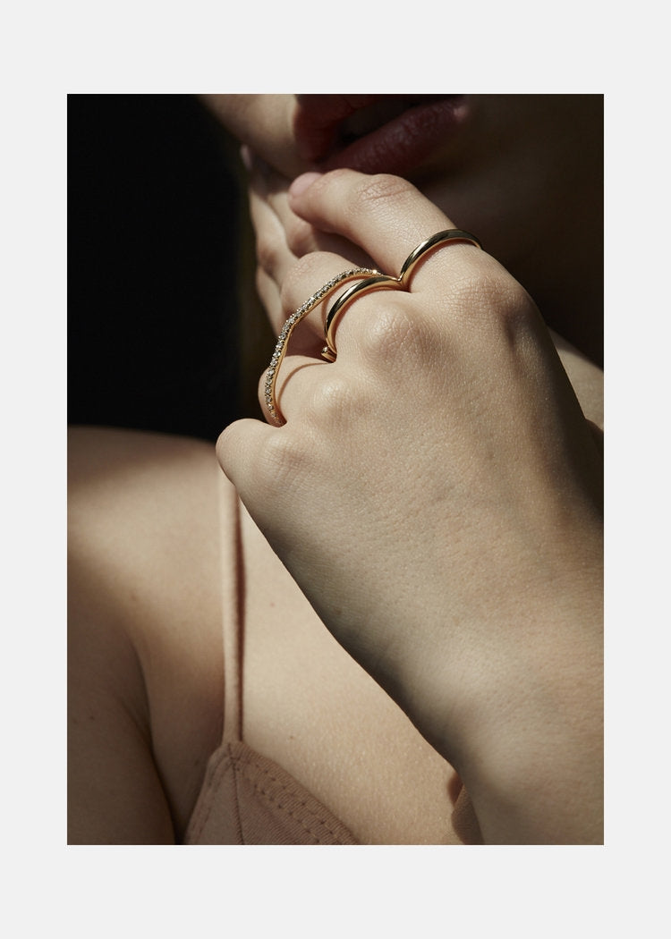 KATKIM Eternal Double Ring in Yellow Gold - Size 6