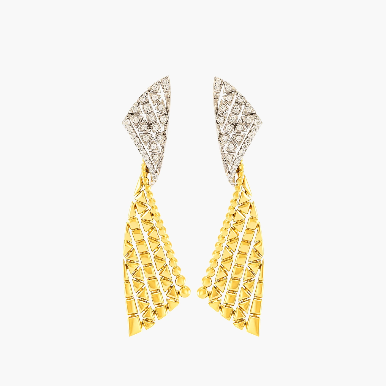 Etho Maria Earrings 18K Yellow and White Gold