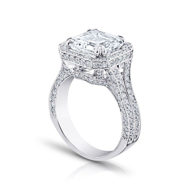 Diamond Asscher 4.02ct SI1
