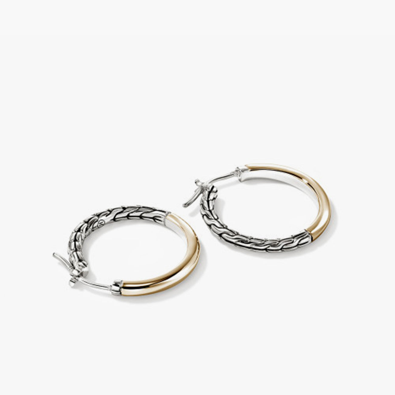 John Hardy Essentials Two-Tone Hoop Earrings - 22mm