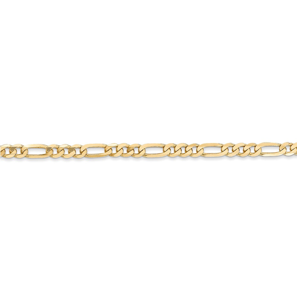 Flat Gold Figaro Chain - 20 Inch
