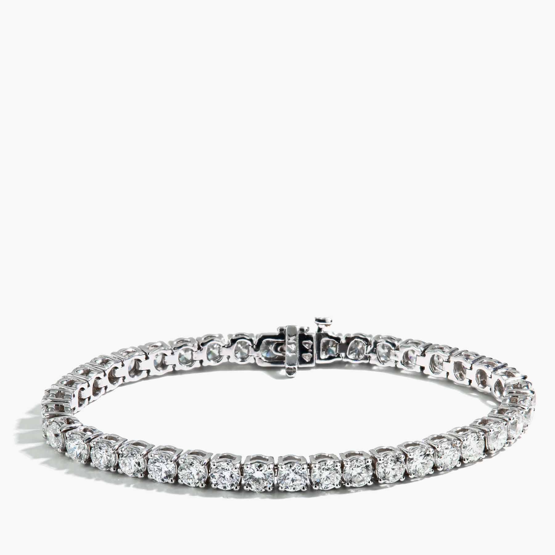 12 Carat Diamond Tennis Bracelet in 14k White Gold