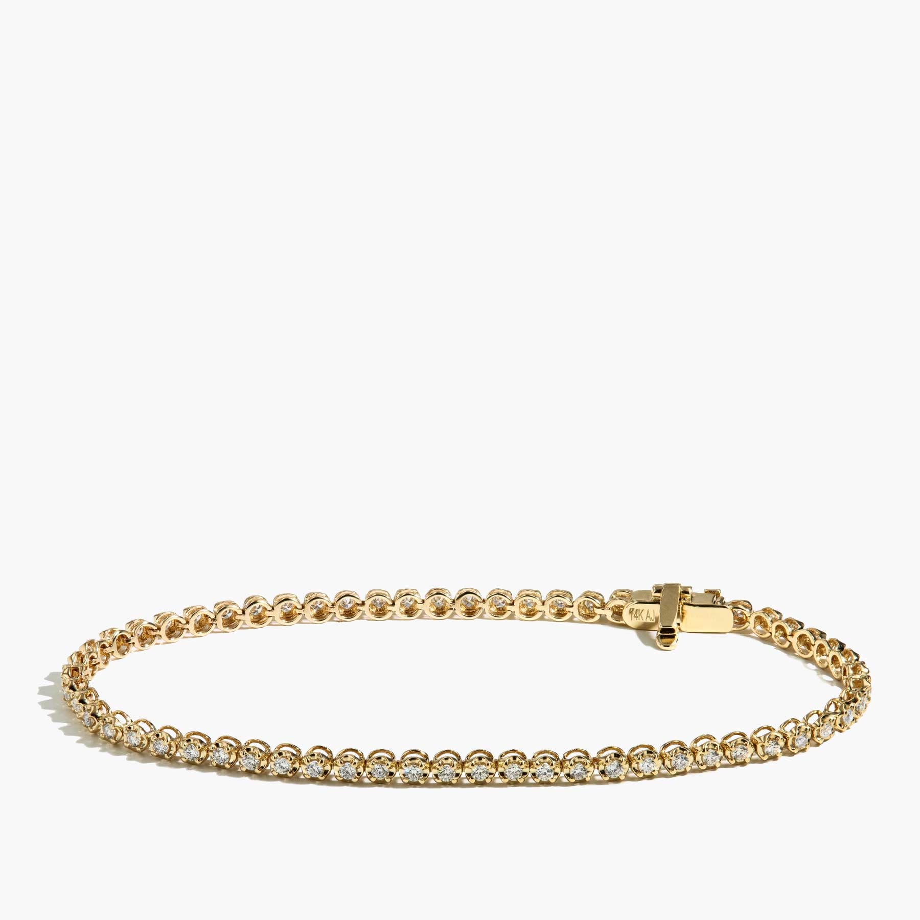1 Carat Diamond Tennis Bracelet in 14K Yellow Gold