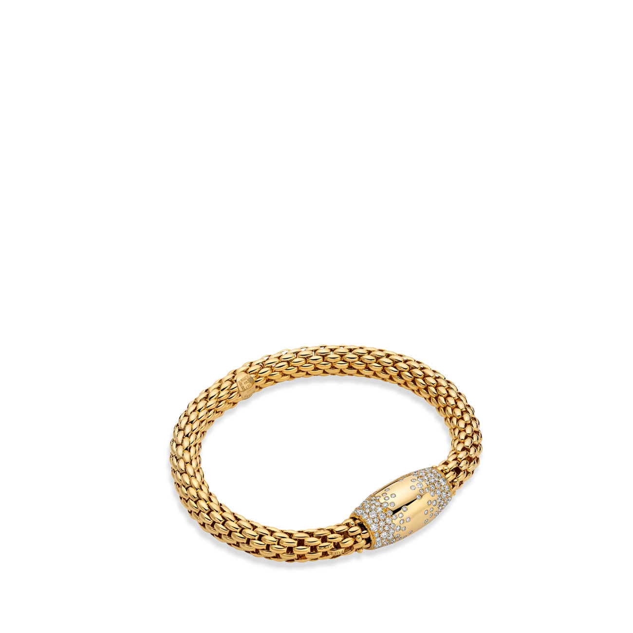 Fope Love Nest Flex It Scattered Diamond Bracelet