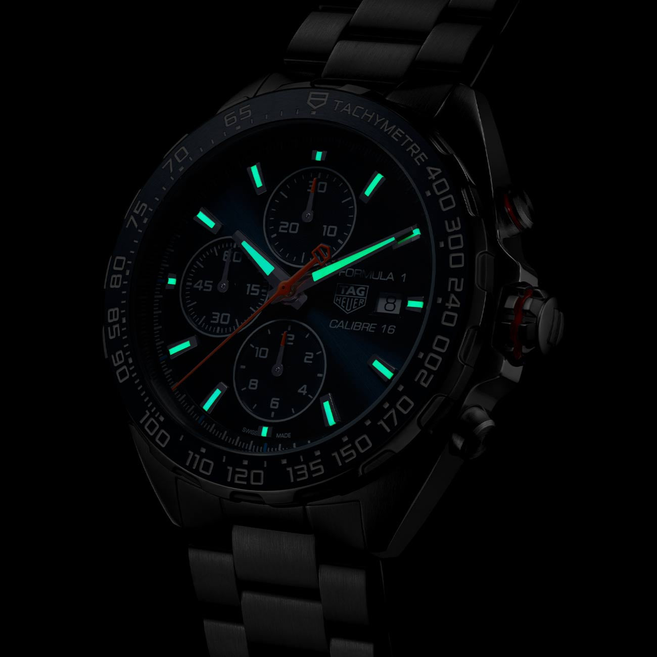 TAG Heuer Formula 1 Chronograph Calibre 16 Navy Blue Dial on Bracelet - 44mm