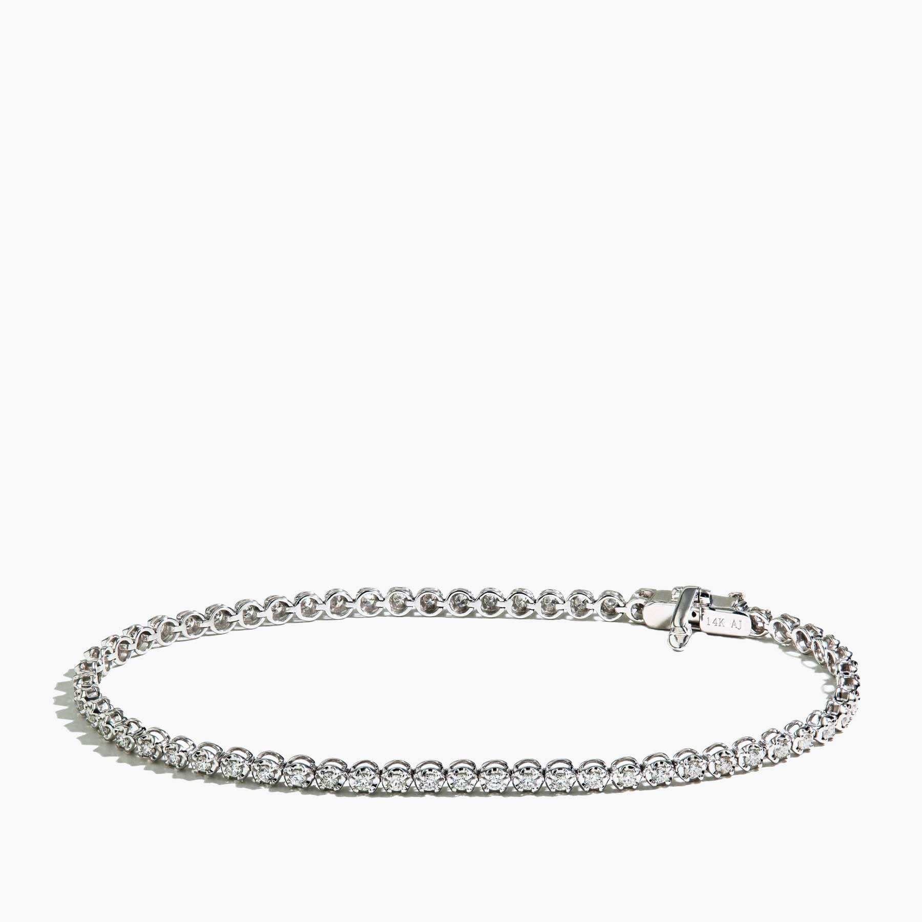 1 Carat Diamond Tennis Bracelet in 14K White Gold