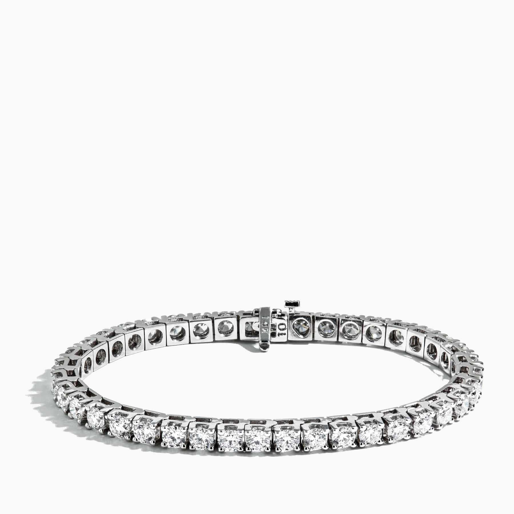 10 Carat Diamond Tennis Bracelet in 14k White Gold