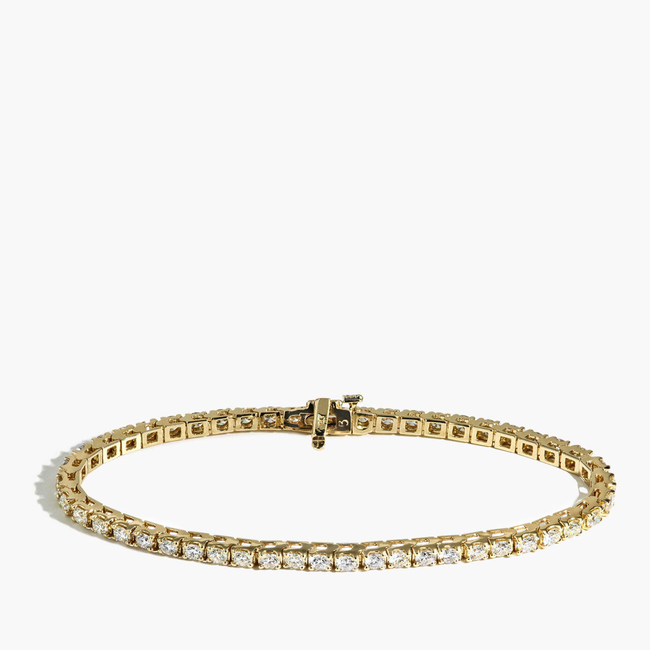 4.50 Carat Diamond Tennis Bracelet in 14k Yellow Gold