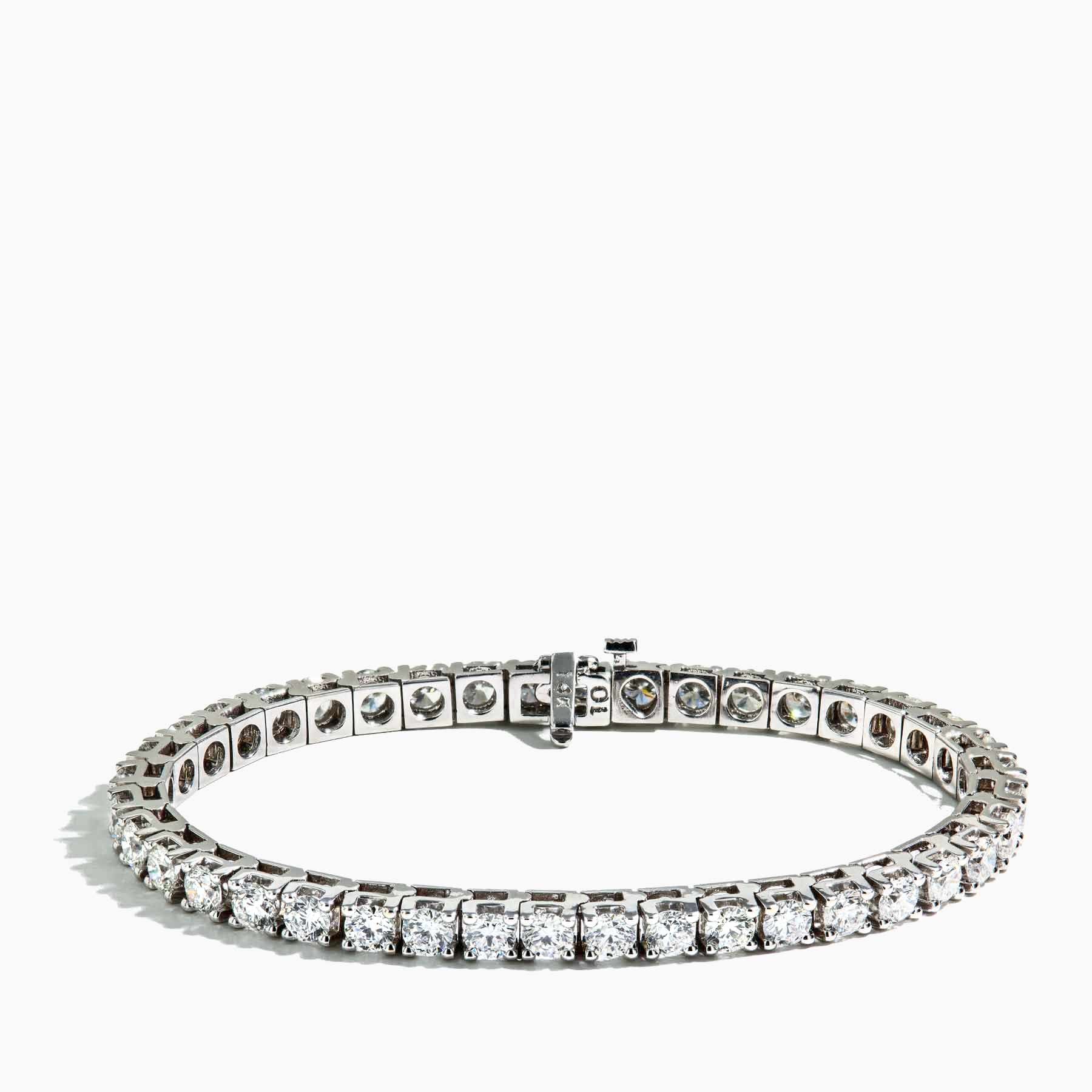 10 Carat Diamond Tennis Bracelet in 14k White Gold