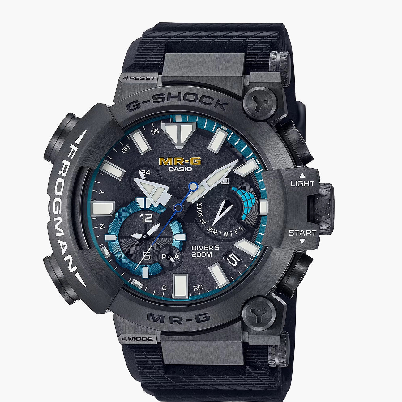 G-Shock MR-G Frogman titanium watch, front view