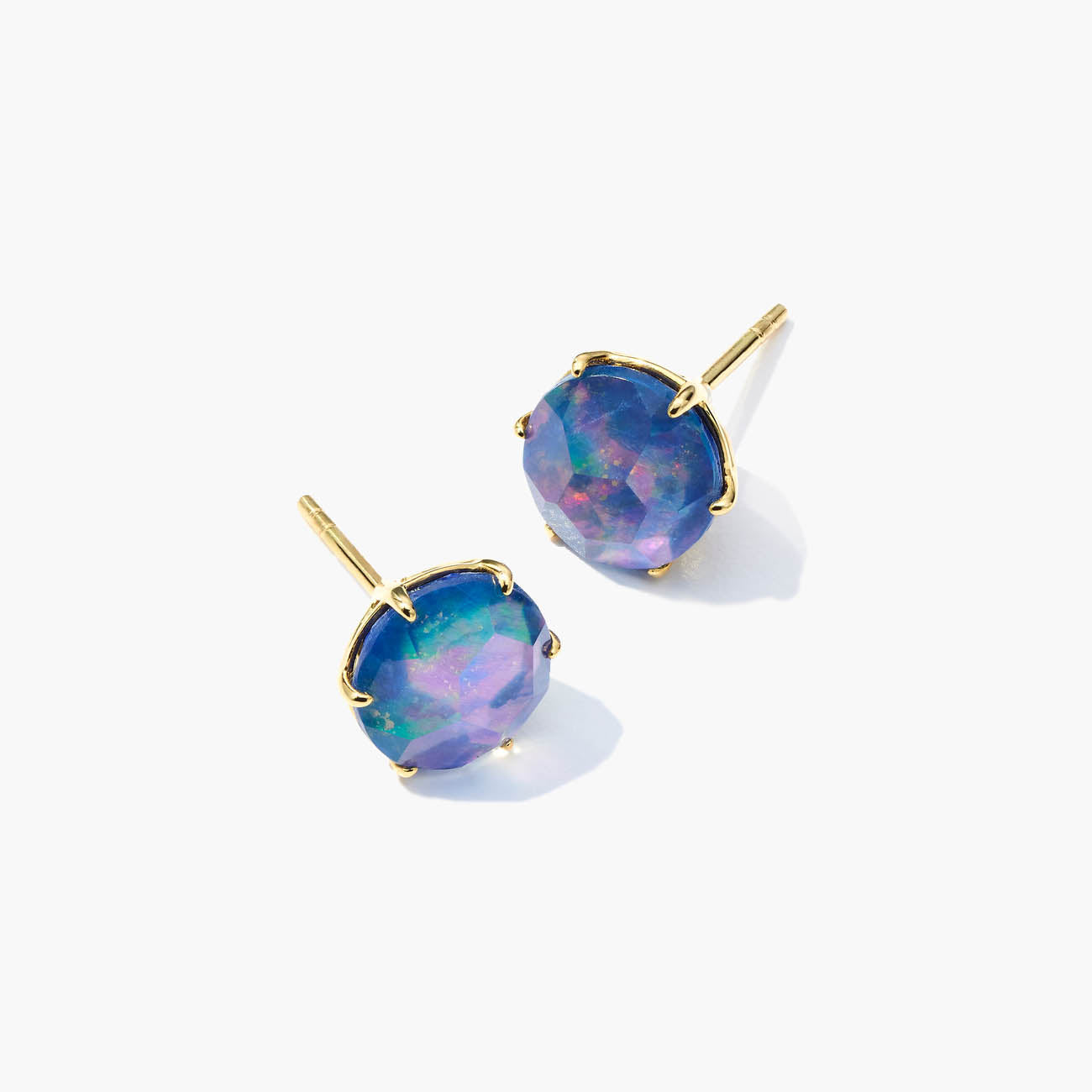 Ippolita Rock Candy Medium Lapis Gold Stud Earrings
