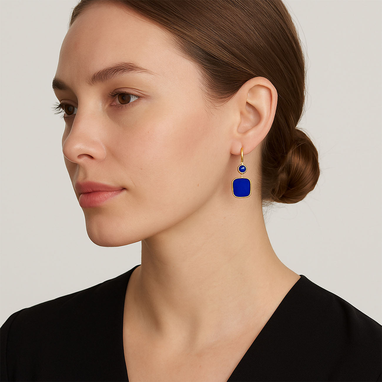 Ippolita Rock Candy Lapis Small Dot and Square Drop Earrings