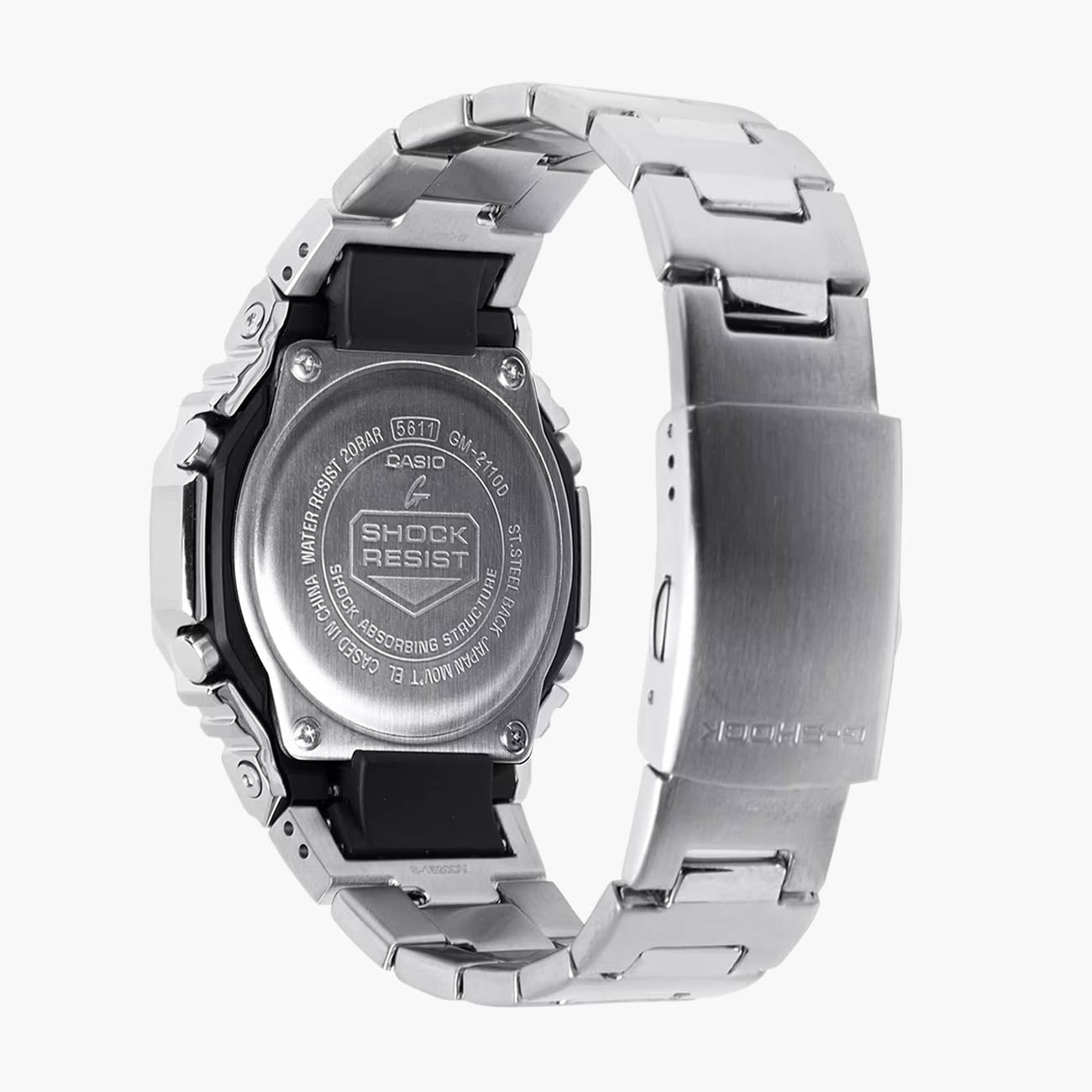 G-Shock G-Steel Orange Dial Watch with Stainless Steel Strap