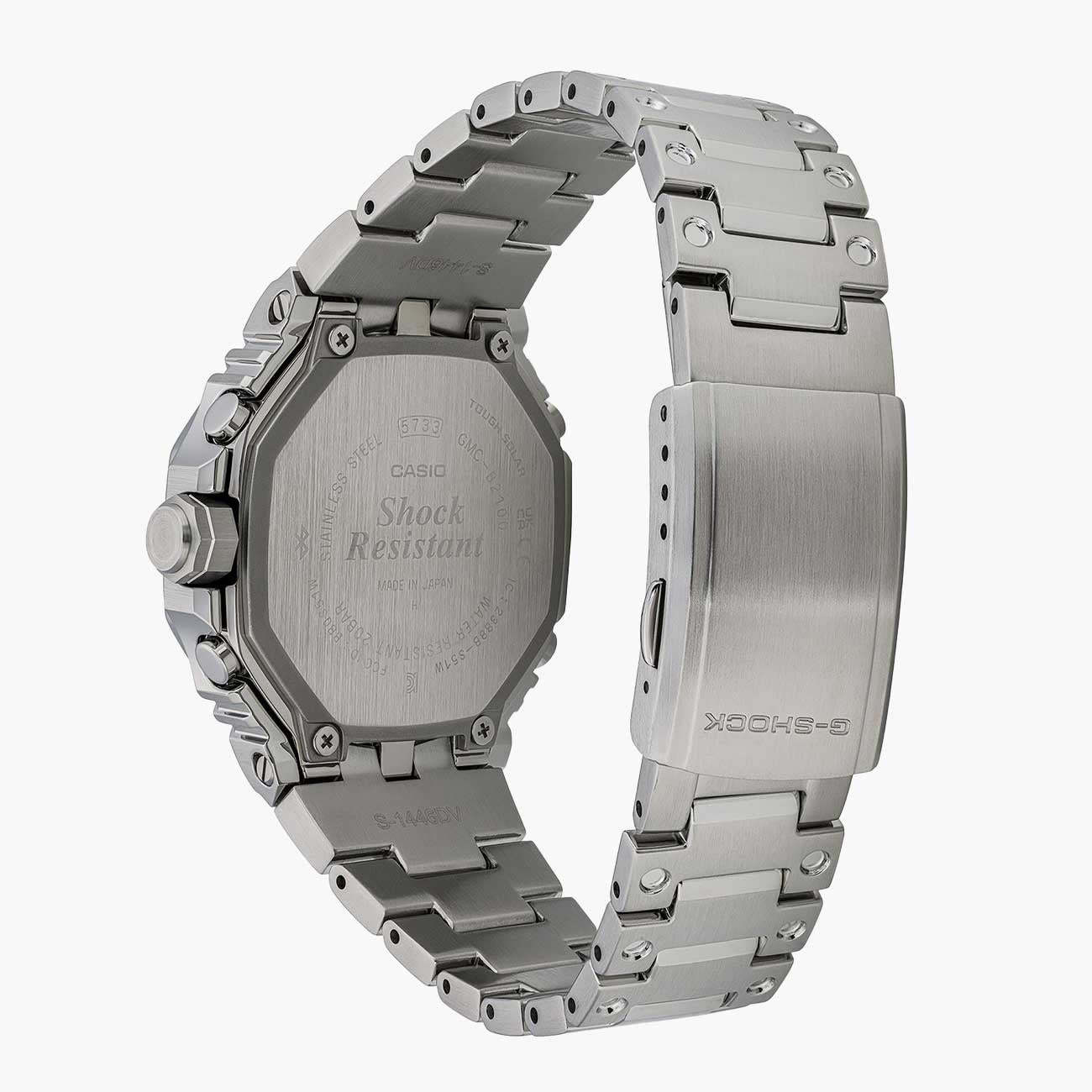 G-Shock Full Metal Solar Powered Sky Blue Dial Watch with Stainless Steel Bracelet