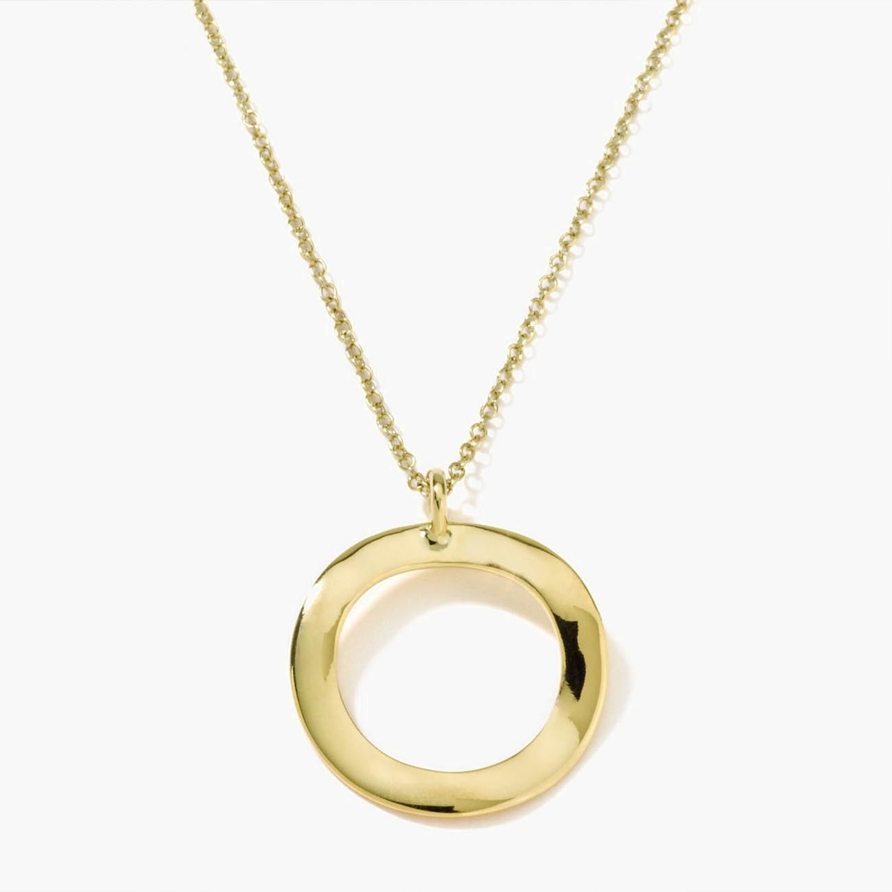 Ippolita Classico Mini Wavy Circle Pendant Necklace