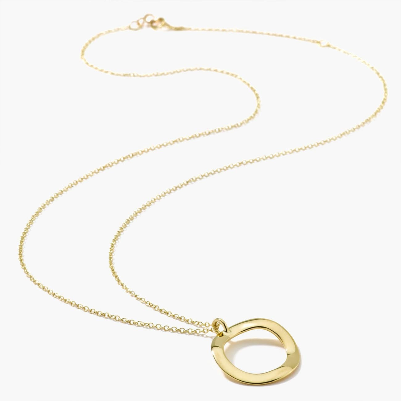 Ippolita Classico Mini Wavy Circle Pendant Necklace