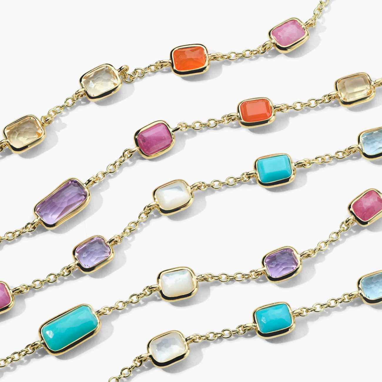 Ippolita Rock Candy Long Gelato Necklace in 18K Yellow Gold