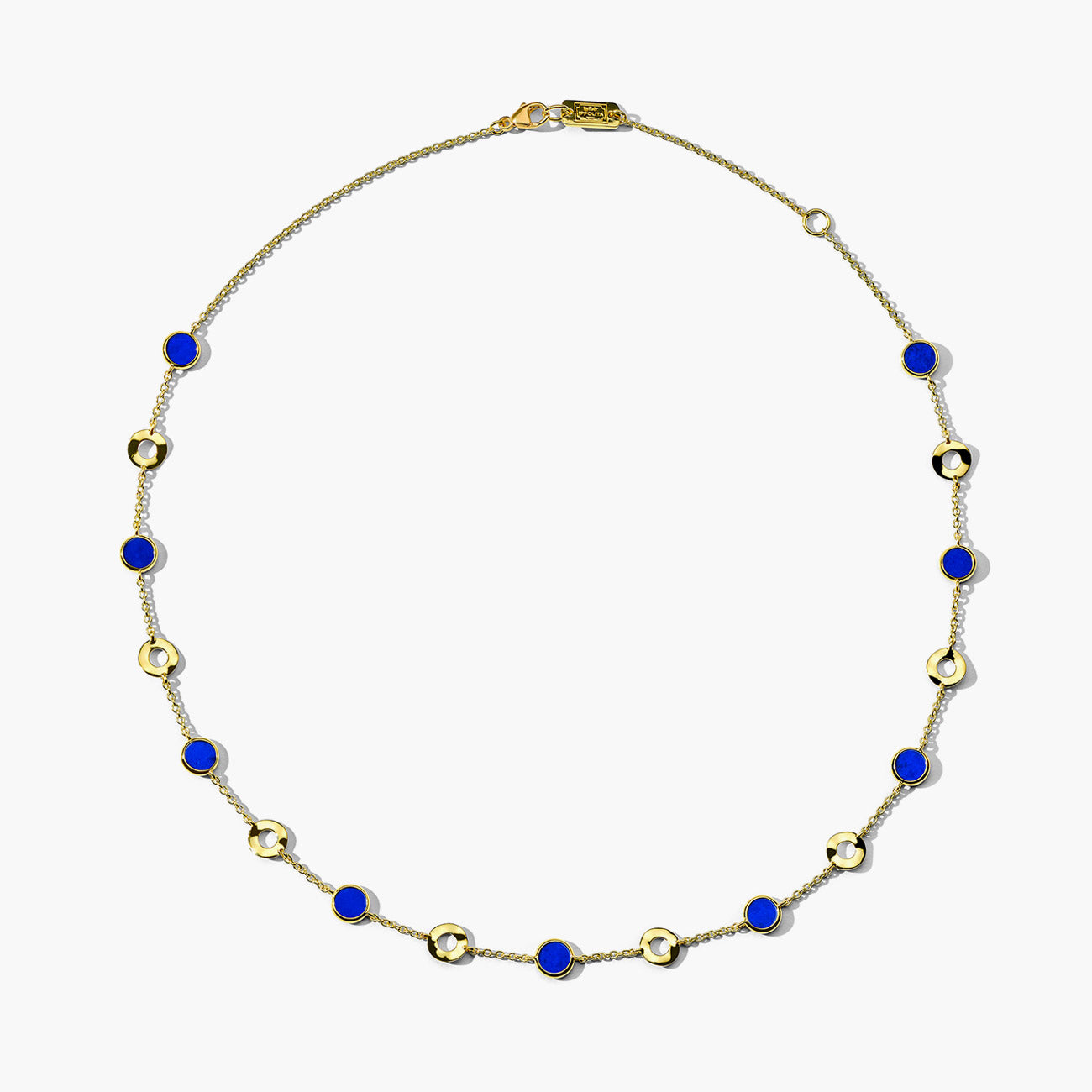 Ippolita Rock Candy Wavy Disc and Stone Slice Necklace