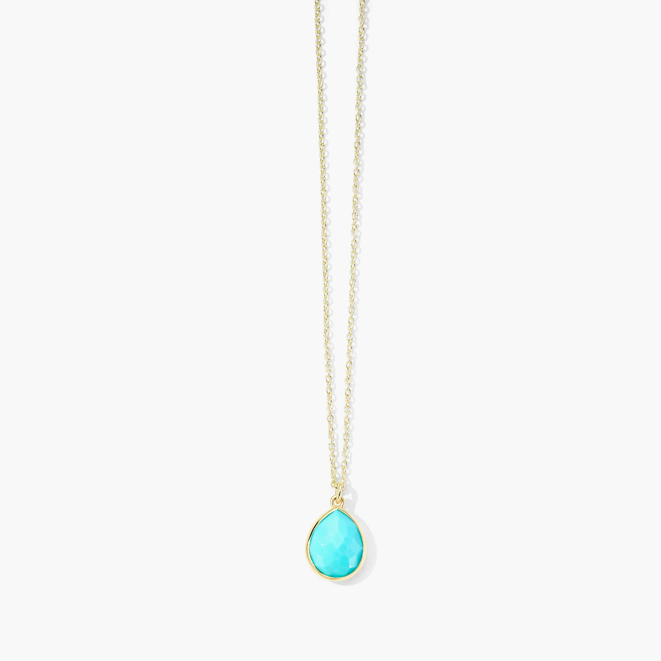 Ippolita Rock Candy Mini Turquoise Pendant in 18K Yellow Gold