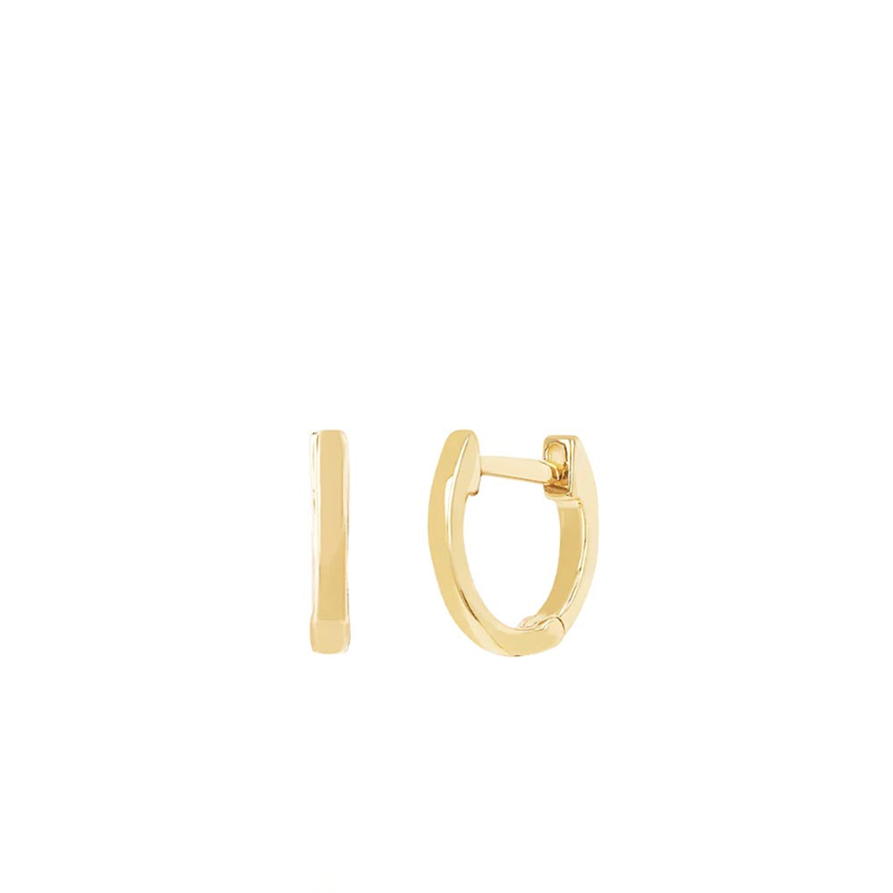 EF Collection Gold Huggie Earring