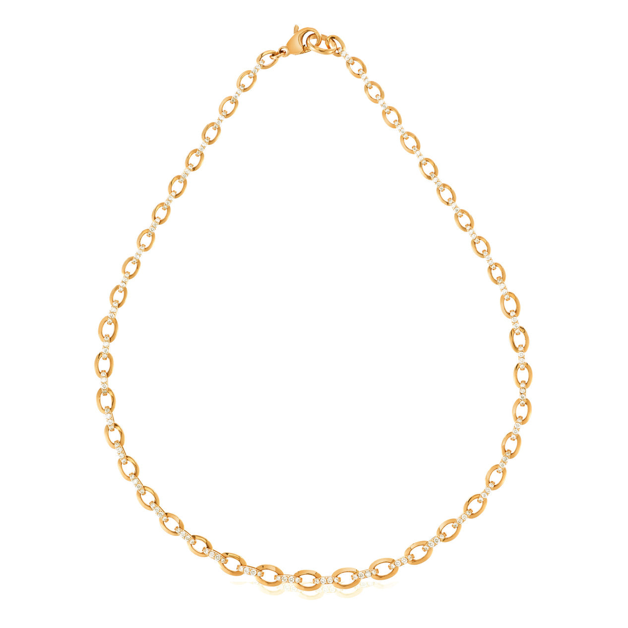 Carbon & Hyde Graduated Oval Link Necklace