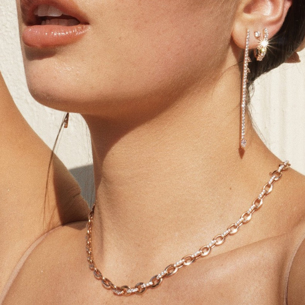 Carbon & Hyde Graduated Oval Link Necklace