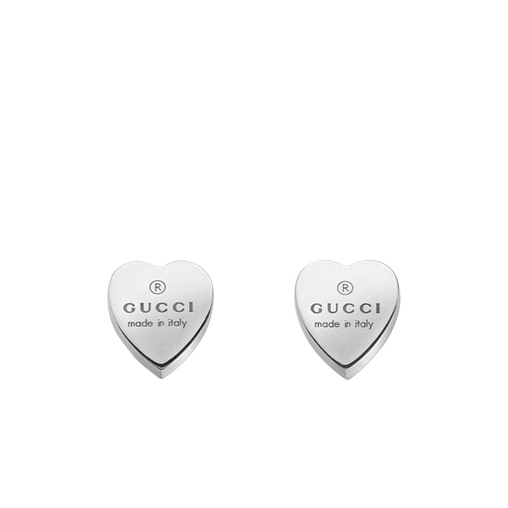 Gucci Trademark Heart Stud Earrings