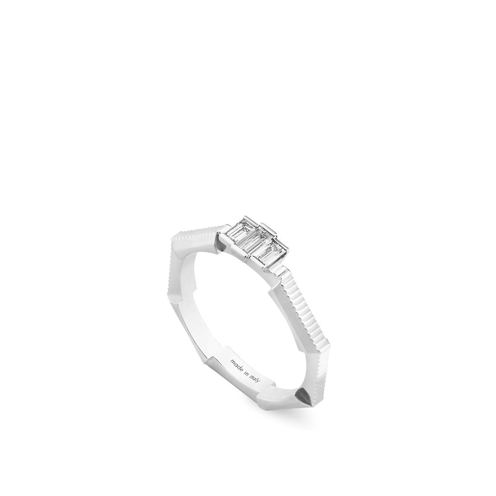 Gucci Link to Love Baguette Diamond Ring