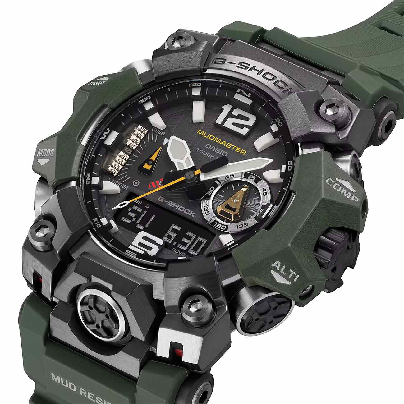 G-Shock Mudmaster Green Watch with Stainless Steel