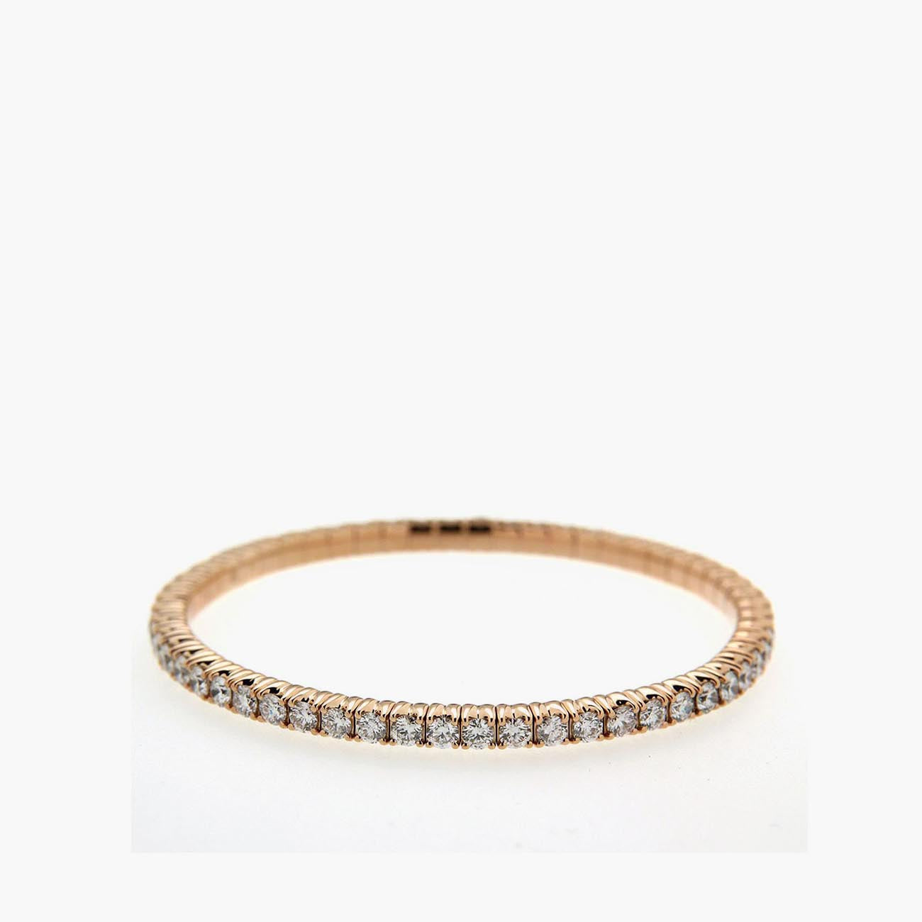 Hulchi Belluni 18K Gold 3.3ct Diamond Stretch Bracelet