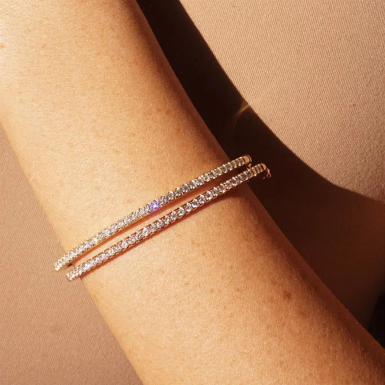 Carbon and Hyde Classic Diamond Bangle
