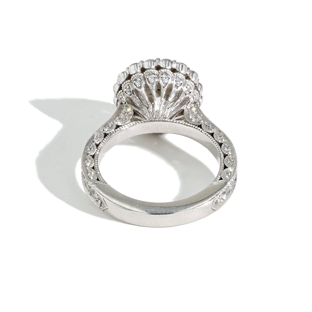 Tacori Royal T Round Halo Pave Engagement Ring Setting