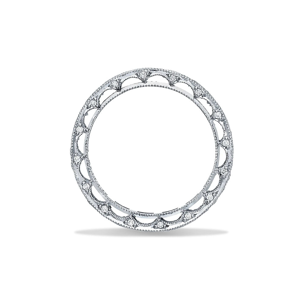 Tacori Reverse Crescent Channel Set Eternity Wedding Band