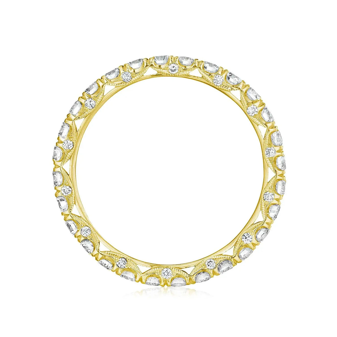 Tacori HT2545 Petite Crescent 18K Yellow Eternity Ring